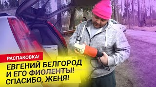 Распаковка! Евгений Белгород и его Фиоленты! Спасибо, Женя!