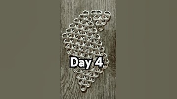 Day 4 of adding soda tabs until I have a full chain mail ARMOR SUIT!