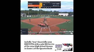 Isabella "Izzy" Guarriello 2026 RHP/UTIL with a solo HR for #12 of the 2024 High School Season in G… screenshot 5