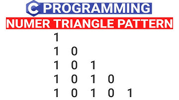 TRICK for Triangle C Pattern | C Program to Print Triangle Using Binary Numbers | C Triangle Pattern