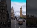 Watching Big Ben from a bus ride. London double-decker bus top floor view #londonbusride #bustour