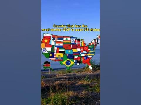 Country that has the most similar GDP to each US state #shorts #