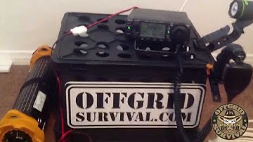 Emergency Off Grid Communication: Ham Radio (icom ic-703) running off Solar Charger