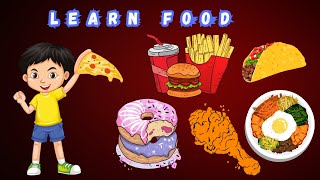 Learn Food Vocabulary | Video Flash Cards | ESL for Kids | Fun Kids English | Learn ABC | Learn Voca