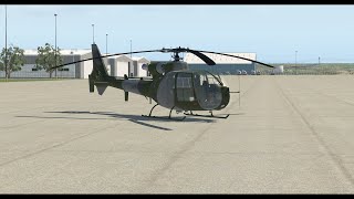 First flight in payware Aerospatiale Gazelle (X-Plane 11)