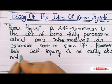 know thyself essay