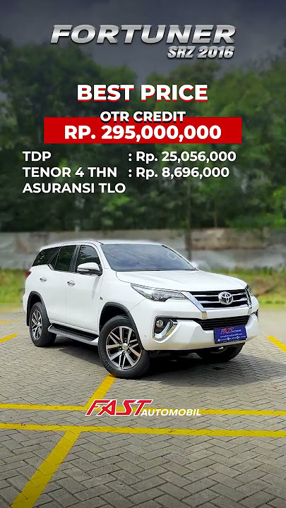 TOYOTA FORTUNER SRZ 2016 2.7 AT VERY LOW KM.45RB