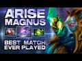 Ar1Se MAGNUS with his BEST Game EVER - 60min+ EPIC Comeback - solo carried 2x TI Winner