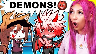 Alpha in an All DEMON School 👿 (Gacha Life Mini Movie Reaction)