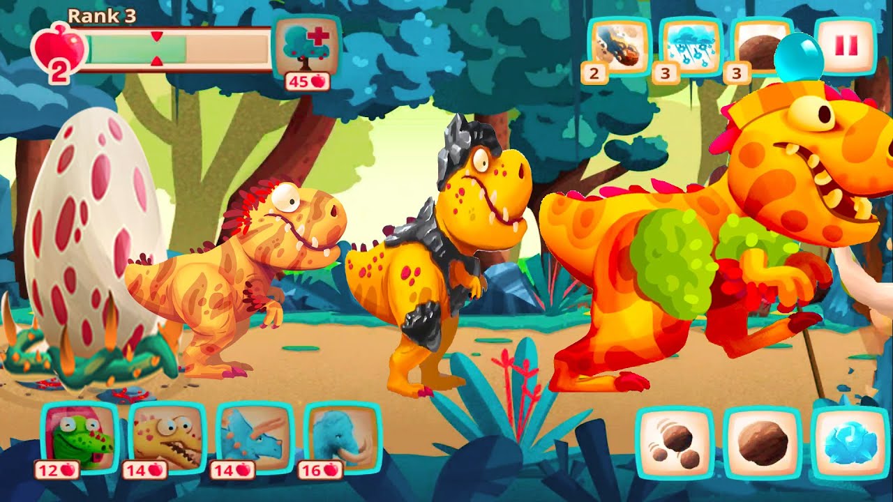 Dino Bash 2 Dinosaurs Wakeup Pkpgame 42 Youtube