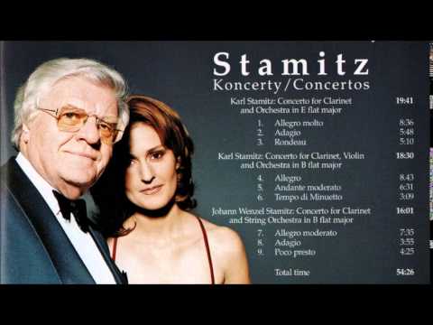 Karl Stamitz Concerto for Clarinet and Violin in B flat major, Suk / Peterkova