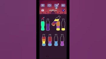 water sort puzzle | Level 42 #gaming #shorts #shortsfeed