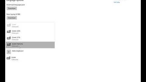 Install Greek Keyboard