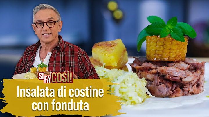 Insalata di costine con fonduta, ananas e cavolo cappuccio - Si fa così | Chef BRUNO BARBIERI