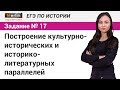 Задание №17 ЕГЭ по истории. Построение культурно-исторических и историко-литературных параллелей