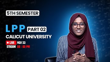 CALICUT UNIVERISTY | 5TH SEMESTER MATHEMATIC | LPP | PART 2