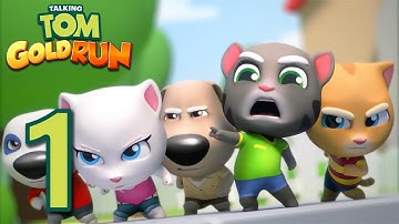 Talking Tom Gold Run - Walkthrough Gameplay Part 1 [iOS, Andoid]
