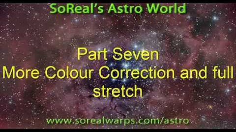 Flame Nebula Part 7-Colour Correction and stretch- using pixinsight