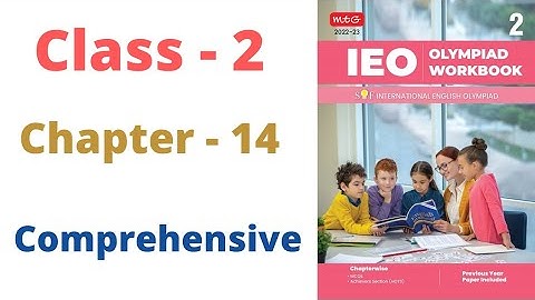 IEO ~  International  English Olympiad |  Class - 2 | C - 14 | Comprehensive | By - Sudhir Sir