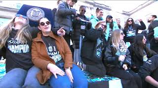 Mayor Adams Hosts Celebration Ceremony & Presents Keys To The City To Gotham Football Club Members