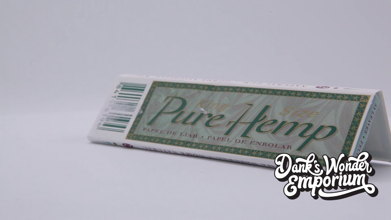 Pure Hemp rolling papers - Unbleached King Size