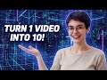 Stop Editing! The AI Tool That Turns Long Videos into 400s of Shorts 1
