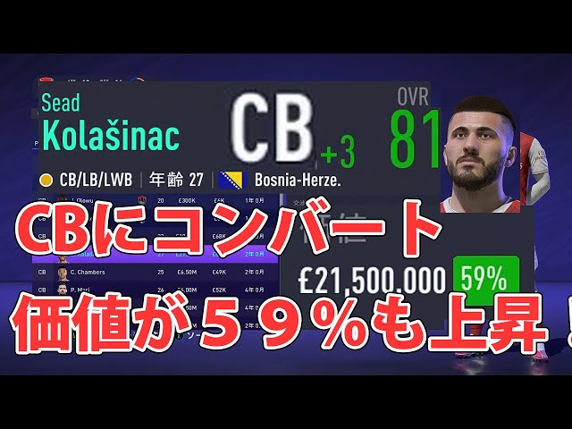 Fifa21 キャリアモード攻略 ポジション変更の極意 日本語字幕 選択可能 Youtube