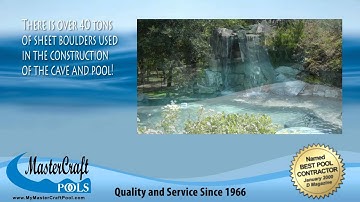 MasterCraft Pools of Dallas Swimming Pool Video  - Swimming Pool Cave