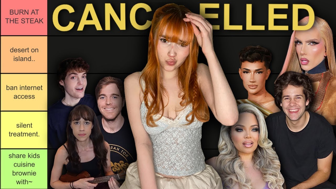 chronically online girl ranks every cancelled youtuber