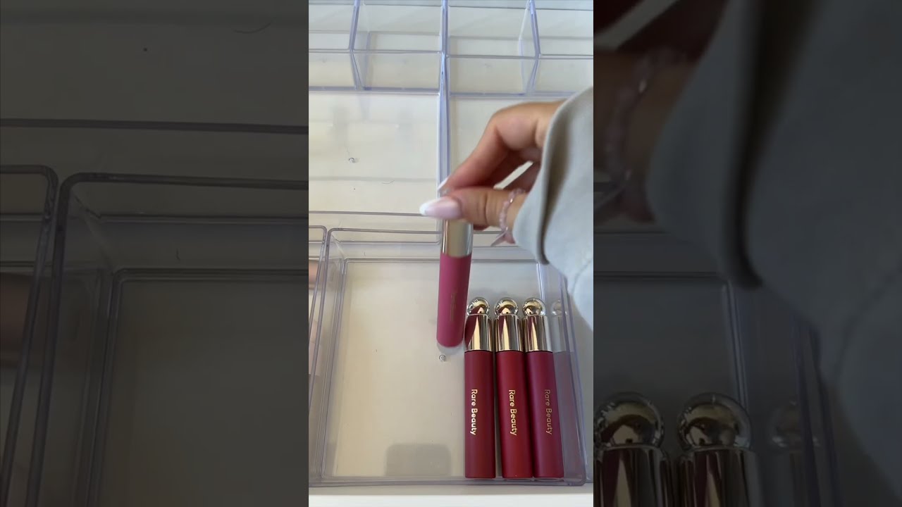Organizing My Rare Beauty Drawer Organize Makeuporganization Dressingtable Makeuptable Asmr