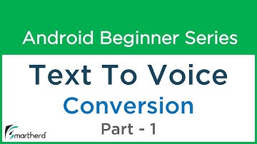 #64 Android Application Development Tutorial for Beginners : Text To Speech Part - 1
