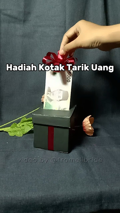 Money Box tarik uang kado simple untuk ultah #birthday #moneybox #giftideas #giftbox #tarikuang