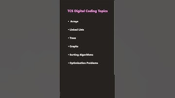 TCS Digital Coding Topics #tcs#tcsdigital #programming #code #simplecoding #simpletolearn