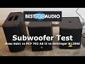 Compact pa subwoofer test  bose sub1 vs rcf 702 as ii vs behringer b1200d