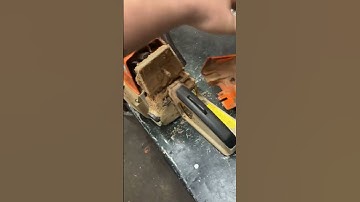 How to clean a dirty chainsaw air filter.#chainsaw #repair #maintenance #tools
