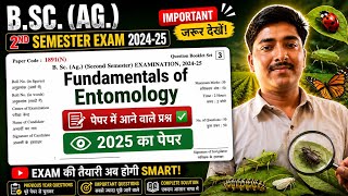 Fundamentals of Entomology BSc Hons Agriculture 2nd Semester previous year question paper 2025
