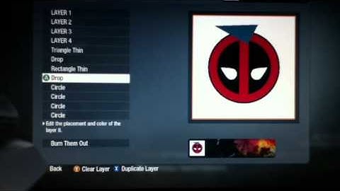 Call of Duty Black Ops Deadpool emblem tutorial