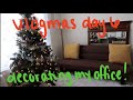 DECORATING MY OFFICE FOR CHRISTMAS + HELLOFRESH FOR DINNER || vlogmas day 6