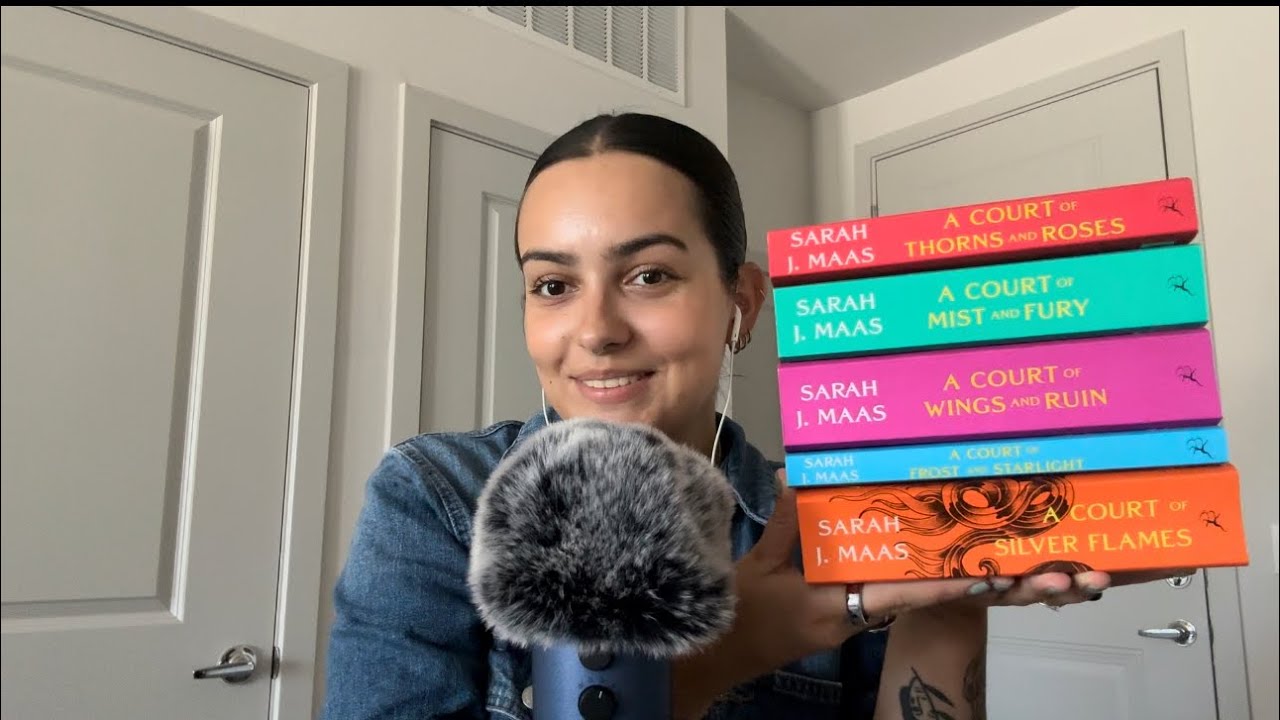 ASMR Book Recommendations 📚 (whispering, tapping, book sounds)