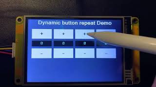 Dynamic auto-repeat for buttons on #Nextion #HMI