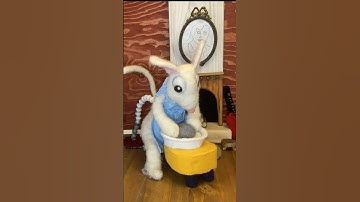 Making Of: stop motion needle felt animation mouse crafting on the pottery wheel