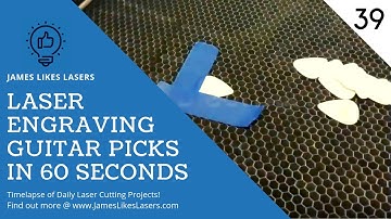 Day 39:  Laser Engraving Guitar Picks