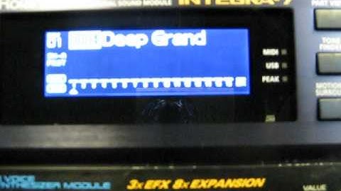 Roland Integra-7 Initializing a Studio Set and Saving