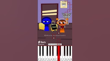 Help Scary Oren find Scary Wenda - Incredibox Sprunki (@MiniMiAnimation01) - Octave Piano Tutorial