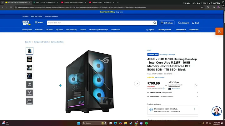 ASUS - ROG G700 Gaming Desktop - Intel Ultra 5 225F - 16GB RAM RTX 5060 8GB - 1TB SSD worth it? $799