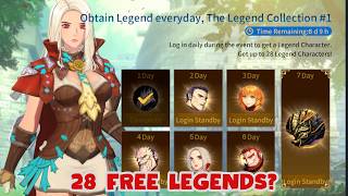 F2P GALORE - 28 LEGENDARIES FOR FREE? [GENESIS WAR]