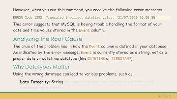 Fixing MySQL Error Code 1292: Handling Incorrect Datetime Values