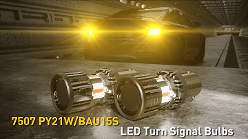 Say Goodbye to Flickering!❌ 7057/BAU15s LED Turn Signal Light Bulbs, CANBUS Error Free
