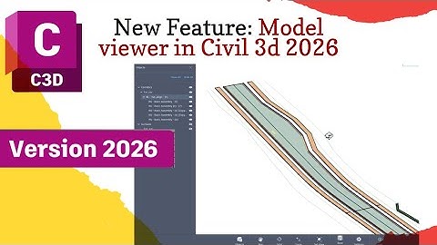 Model viewer in Civil 3d 2026