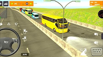 2025 new coach bus simulator 💥 || indonesia bus simulator part-09 #bus #game #simulator #comman  